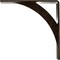 Ekena Millwork Legacy Steel Bracket, Antiqued Brass 2"W x 10"D x 10"H BKTM02X10X10LEABS - alternate 4